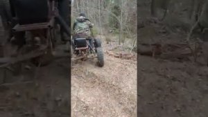 Квадрик с двигателем от мотоблока и китайским центробежным Сцеплением с Али экспресс￼￼