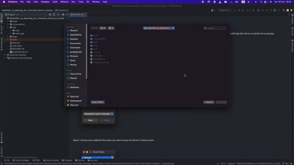 PyCharm ● Python ▶ Creating virtual environment for project and installing requirements