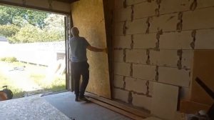 Гараж. Отделка плитами OSB