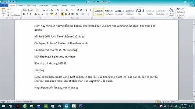 Cài Photoshop CS6 bản siêu nhẹ 163MB cho máy tính cấu hình thấp смотреть онлайн