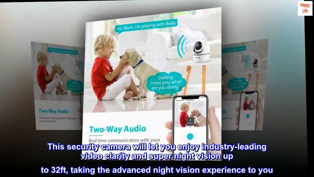 Netvue Indoor Camera, 1080P FHD 2.4GHz WiFi Pet Camera, Home Camera for Pet/Baby/Nanny смотреть онлайн