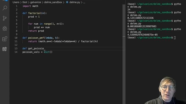 Dictionaries - Using Dictionaries as accumulators, Poisson Example смотреть онлайн