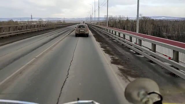 Мост через реку Енисей.(съезд на Березовку.) смотреть онлайн