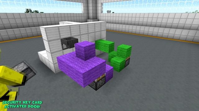 Security Key Card Activated Door! - Minecraft Tutorial смотреть онлайн