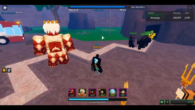 Ultimate tower defence Armored Titan showcase смотреть онлайн