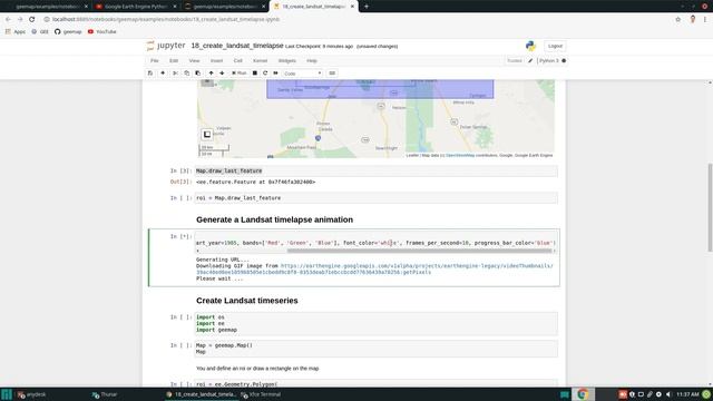 GEE Tutorial #18 - Creating Landsat timelapse animations with animated text using Earth Engine смотреть онлайн