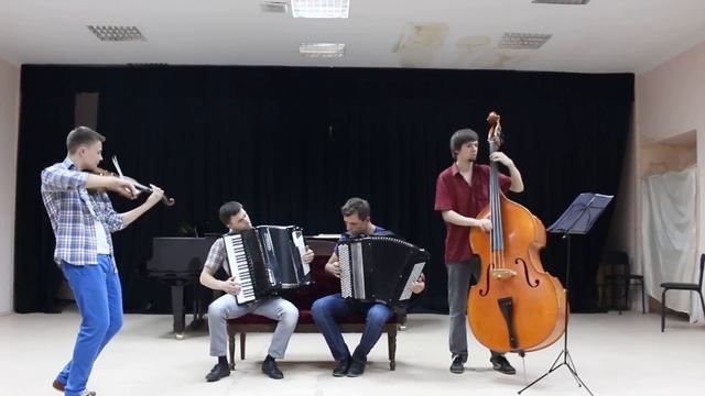 Квартет ФЛИРТ - Танго для Клода (Р.Гальяно) смотреть онлайн