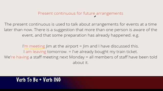 Present Progressive part II - for Future Arrangements смотреть онлайн