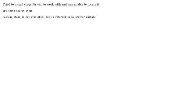 Raspberry Pi: Package ctags is not available, but is referred to by another package смотреть онлайн