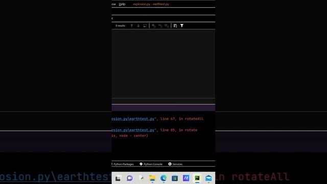 crazy 3d ASCII earth in python смотреть онлайн