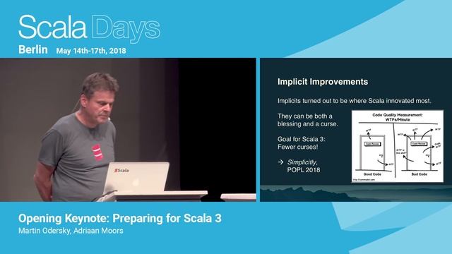 Opening Keynote: Preparing for Scala 3 by Martin Odersky and Adriaan Moors смотреть онлайн