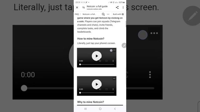 Notcoin монетасын тегін жинау