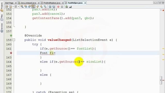 Java Notepad Project(Font Dialog)-part 18 смотреть онлайн