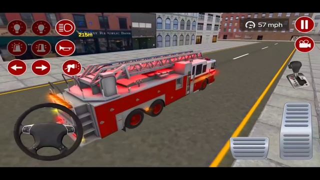 Real Fire Truck Driving Simulator 2021 - New Fire Fighting Fireman's Daily - Android IOS GamePlay смотреть онлайн