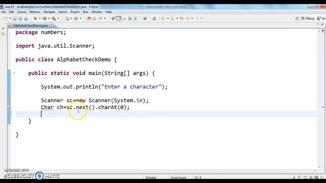 Write a java program to check given input character is alphabet or not ? смотреть онлайн