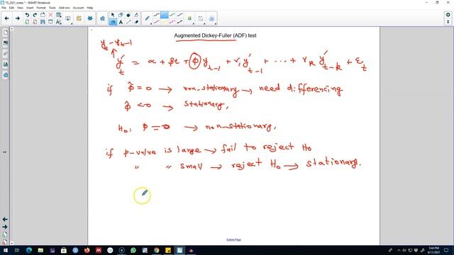 8.6: The augmented Dickey-Fuller (ADF) test for time series stationarity смотреть онлайн