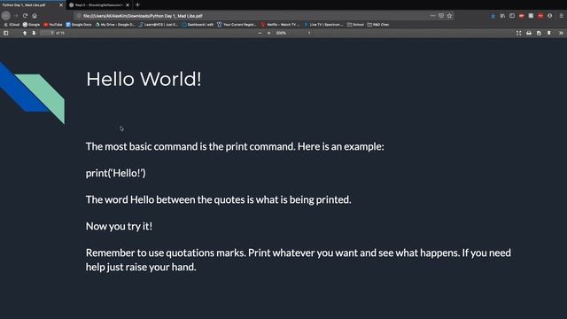 Python Adventures Unit 1: Hello World! смотреть онлайн