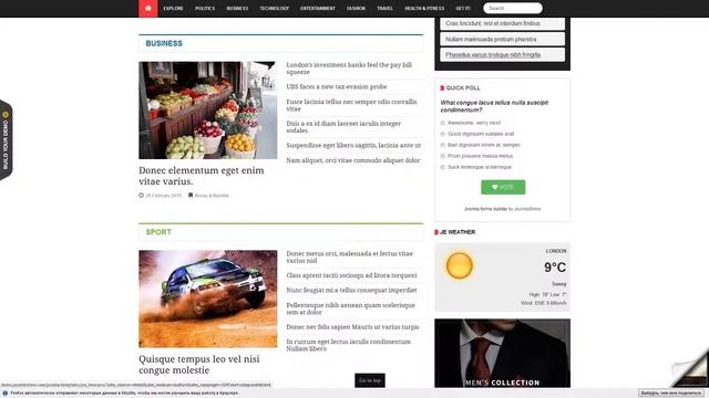 JSN Time - Crucial UX News Template for Joomla смотреть онлайн