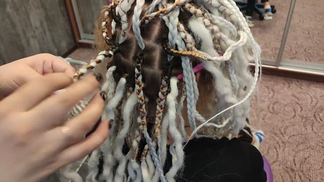 ПОВТОРНОЕ ВПЛЕТЕНИЕ СОФТ ДРЕД - Скандинавский способ вплетения смотреть онлайн