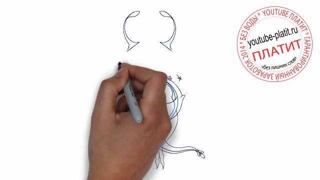Как красиво нарисовать синего инопланетянина с планеты Уран смотреть онлайн