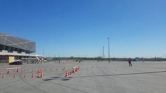 Gymkhana training - Honda Shadow 750 смотреть онлайн