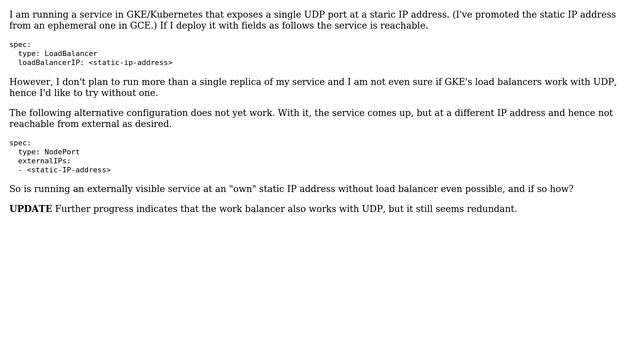 Running single replica Kubernetes service at public IP address and without load balancing смотреть онлайн