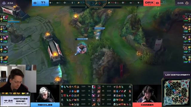 DUELL AUF AUGENHÖHE | T1 vs DRX | LCK Challengers смотреть онлайн