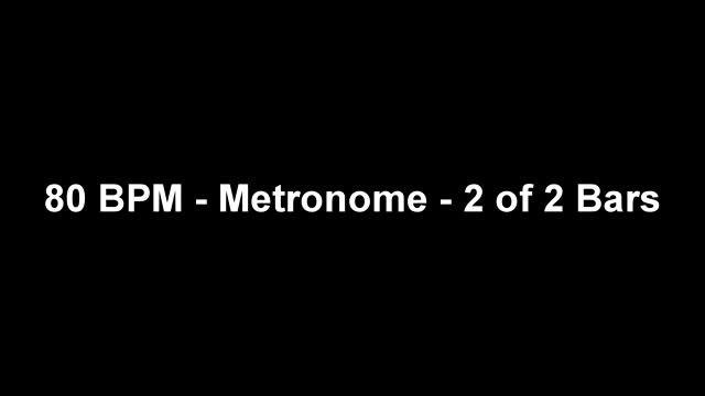 80 BPM - Metronome - 2 of 2 Bars смотреть онлайн