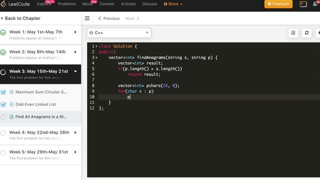 Find all Anagrams in a String | LeetCode 438 | C++, Java, Python | May LeetCoding Day 17 смотреть онлайн