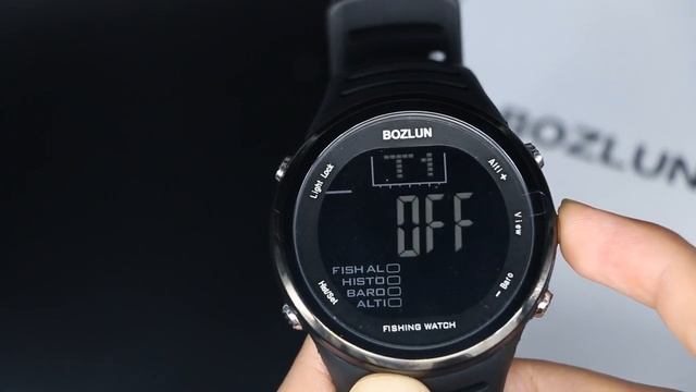 BOZLUN Brand FW01 Fishing Digital Backlight Waterproof LED Sport Watch смотреть онлайн