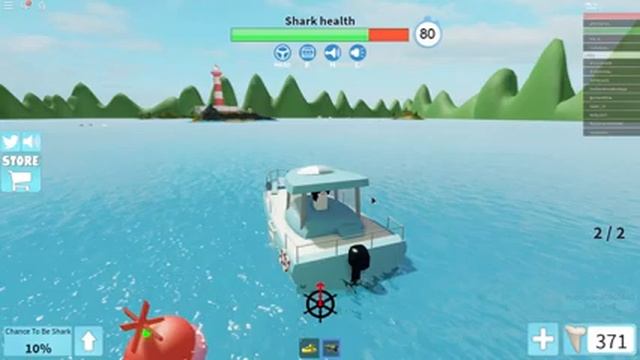 Выживаем от акулы в Roblox Shark Byte смотреть онлайн