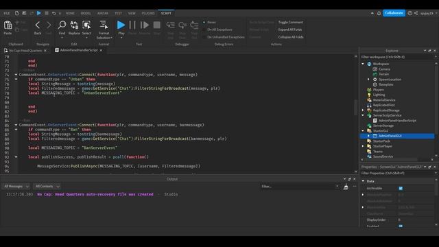 How to make an Admin Panel! [Part 1: ban, unban, kick] (Roblox Studio 2022 Scripting Tutorial) смотреть онлайн
