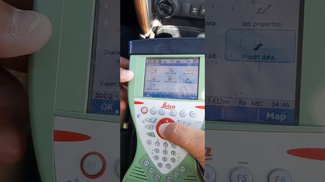 Leica GPS GS15 Create job, import and export data смотреть онлайн