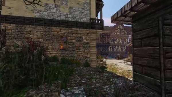 Stunning Minecraft city showcase - using advanced Minecraft modpack (Conquest Reforged).