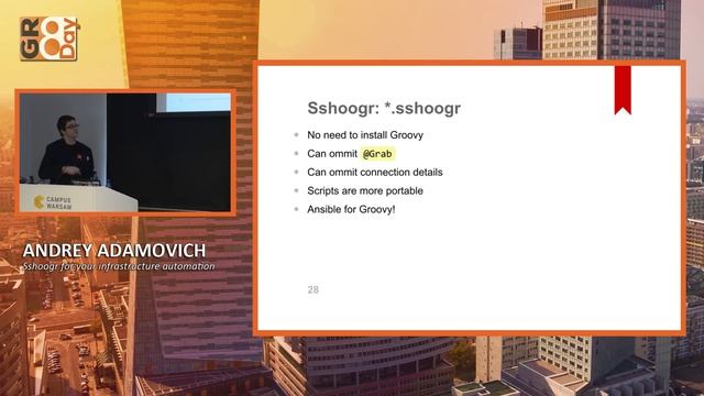 Sshoogr for your infrastructure automation (Andrey Adamovich) смотреть онлайн