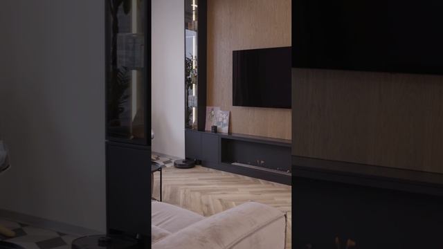 Обзор гостиной комнаты.