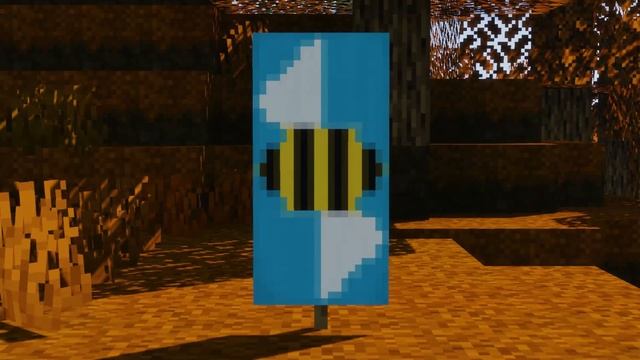 How To Make A Bee Banner in Minecraft! (1.15+) (LOOM CRAFTING) смотреть онлайн