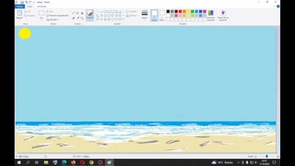 Drawing a picture with the paint program.#paint #painting #picture #image #resim #paint3d #drawing