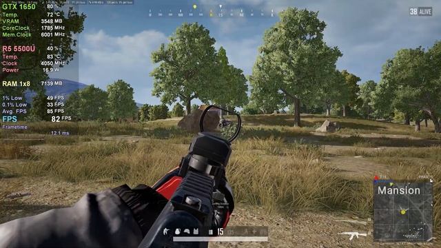 PUBG: Erangel┃Competitive Settings┃GTX 1650┃Ryzen 5 5500U┃Acer Aspire 7 смотреть онлайн
