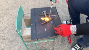 Газосварка  Сварка ключа Ацетиленом