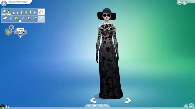 The Sims 4 CAS: Black Widow  Симс-4 Создание персонажей: Черная вдова
