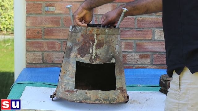 Wood Stove For Outdoor Cooking, DIY, Recycling