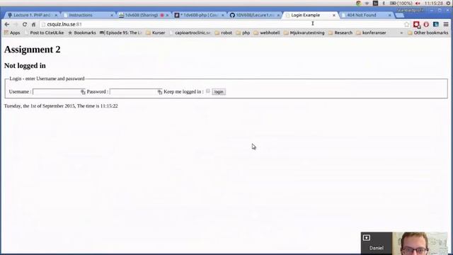 1DV608 PHP Lecture 1 смотреть онлайн