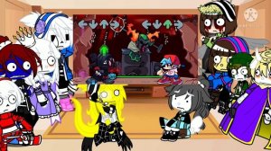 Undertale reacts to accelerate hank vs boyfriend fnf mod