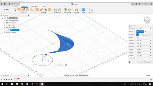 Anti Oloid Using Fusion 360 // 3D Sketch смотреть онлайн