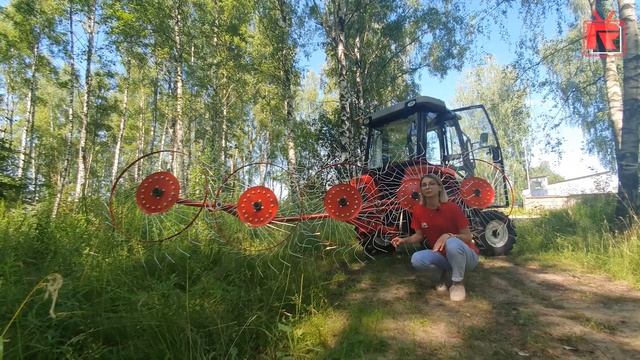 Грабли ворошилки. Сборка, обзор, работа в поле смотреть онлайн