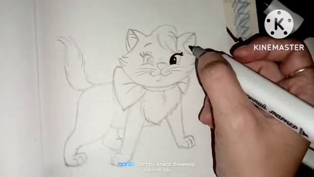 Как Быстро и Просто Нарисовать Кошечку Мари#5?❤️How to draw a kitten смотреть онлайн