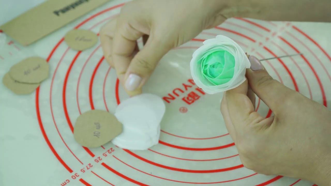 3 СПОСОБА окрасить ВАФЕЛЬНУЮ бумагу. Делаем Ранункулюс - Я - ТОРТодел! смотреть онлайн