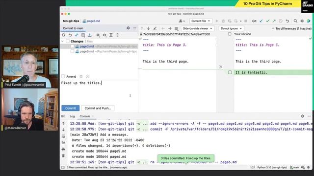 10 Pro Git Tips in PyCharm with @MarcoCodes смотреть онлайн
