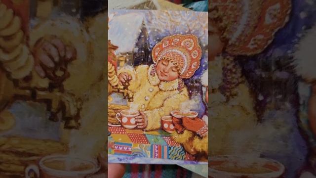 Набор авторских открыток на тему "Масленица" смотреть онлайн